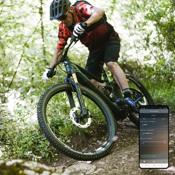 Supercharge your trail riding with customized settings.