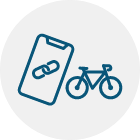 自行车上的应用程序连接
