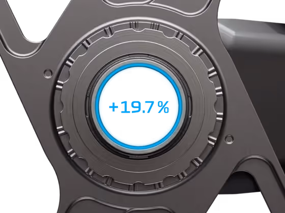 Oś przystosowana do enduro: grubsza oś zwiększa wytrzymałość i odporność na uderzenia.