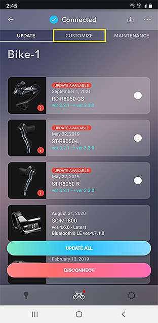 Ultegra di2 e tube shop