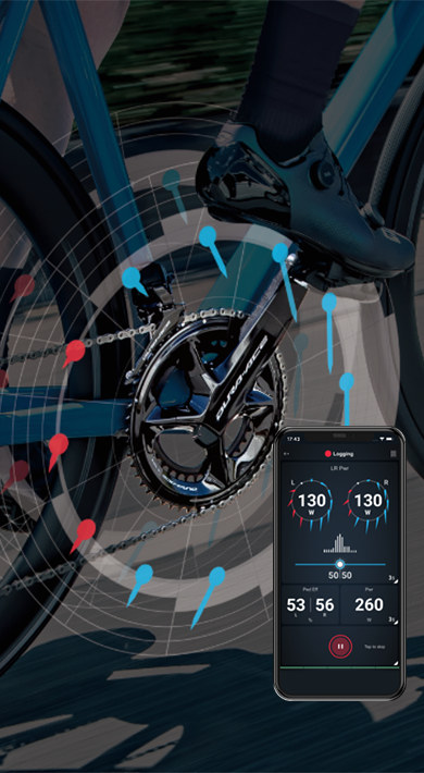 Pursue the perfect form. Get the most out of your power meter with E-TUBE RIDE.