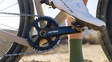 SHIMANO 1x GRX gravel bike gearing