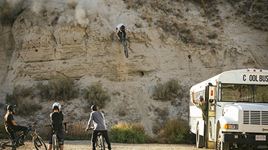 mountain biking shimano cool bus video 