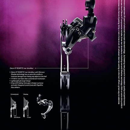 Shimano SHADOW Rear Derailleur Technology