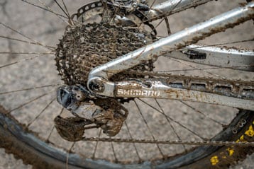 Muddy bicycle rear gear and chain mechanism