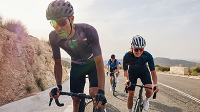 Riding Shimano road bikes down the road with DURA-ACE gears