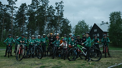 MTB Freerider Brage Vestavik mit MTB-Clubgemeinschaft