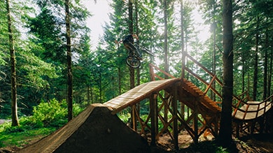 Shimano Trail Born Cedar Fever Bellingham Washington MTB trail 