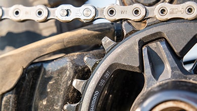 Shimano XTR chain and DEORE XT chainring