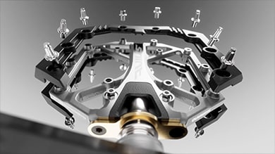 Shimano Saint flat pedals rebuildable and serviceable