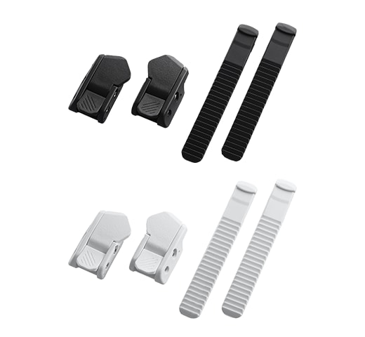 black Shimano Low profile buckle and strap set 