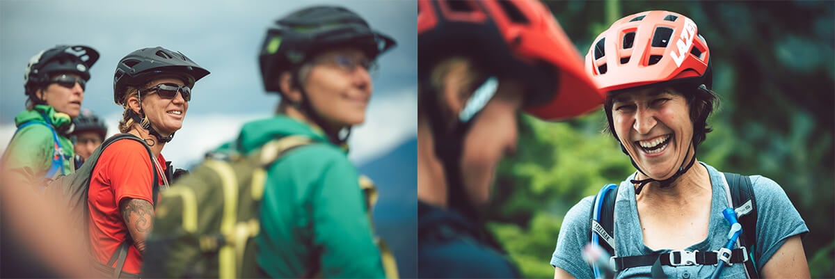 Women Mountain Biking British Columbia 
