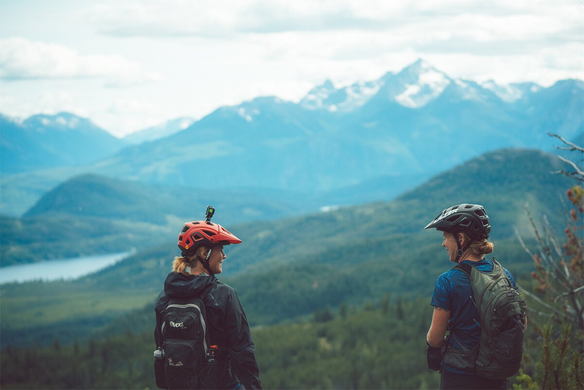 Women Mountain Biking in B.C