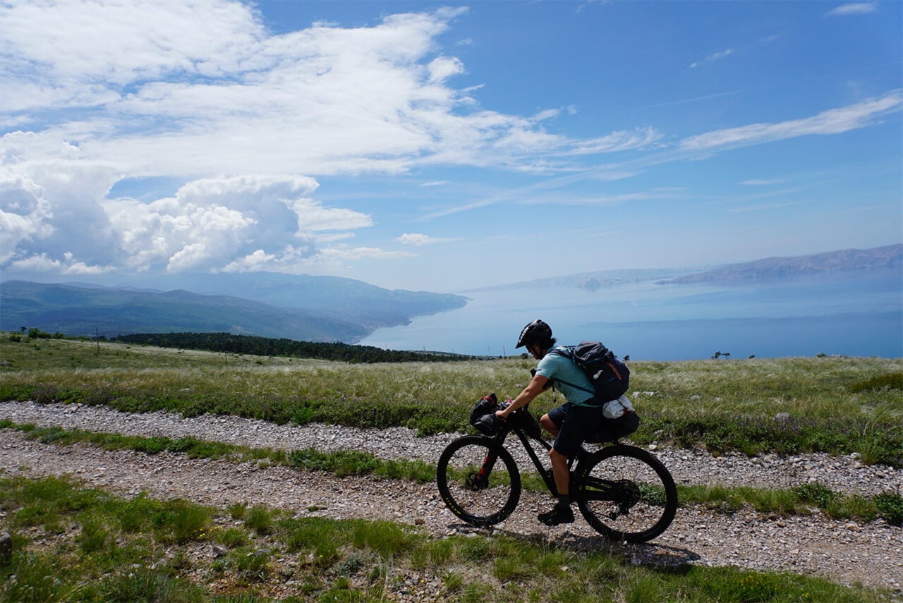 Bikepacking in Croatia on Mountain bikes 