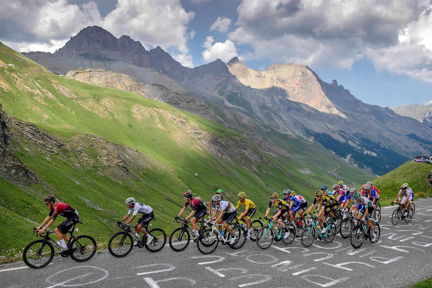 Riding at Altitude at the Tour de France road bike race
