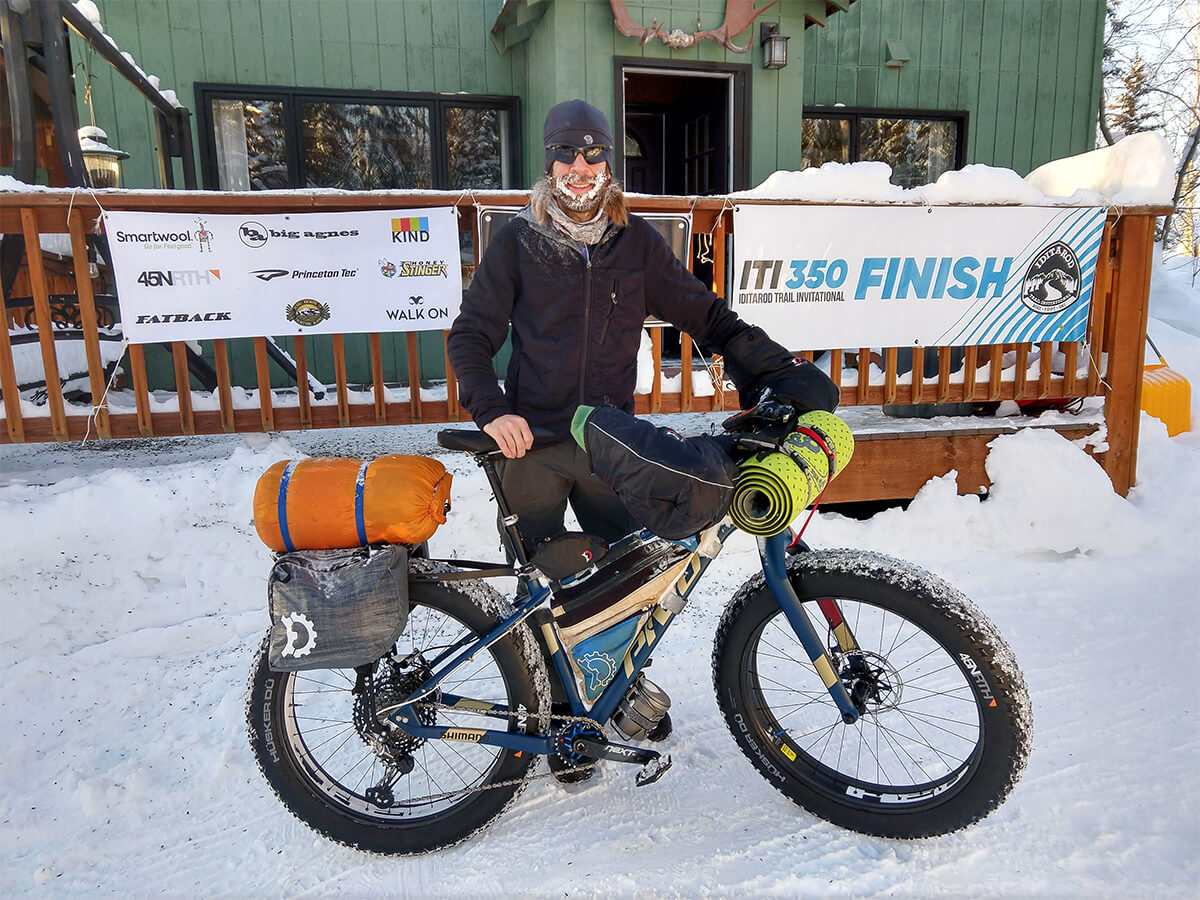 Kurt Refsnider Iditarod finish line