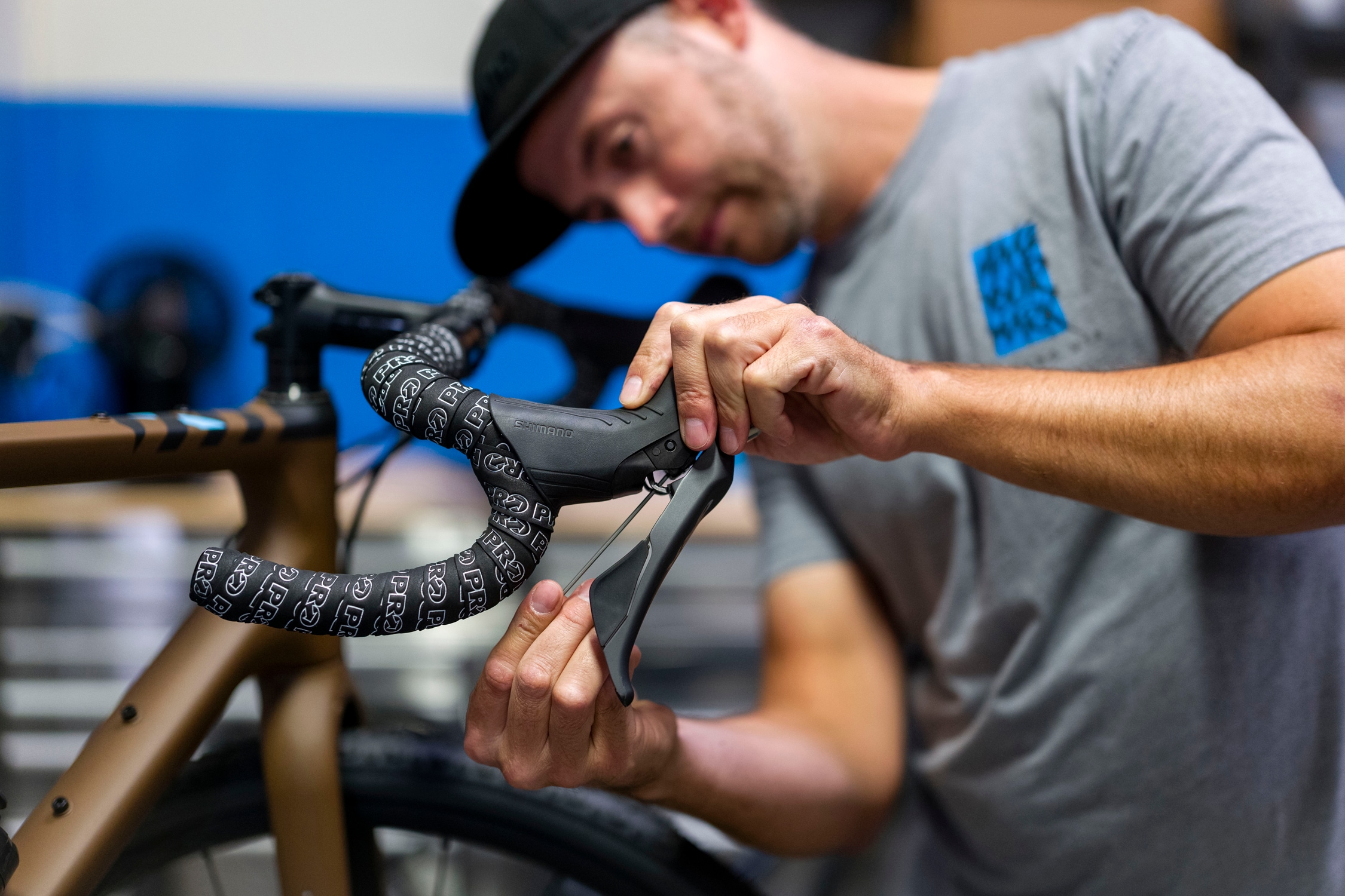 Adjusting the reach on a Shimano GRX equipped Gravel bike 