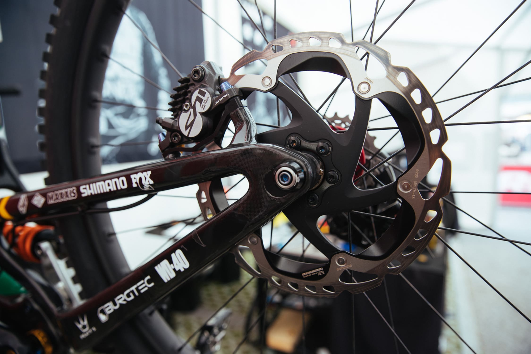 2021 UCI World Champ Greg Minnaar's Rear Shimano disc brake